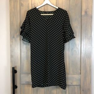 Banana Republic Flounce Sleeve Shift Dress XS